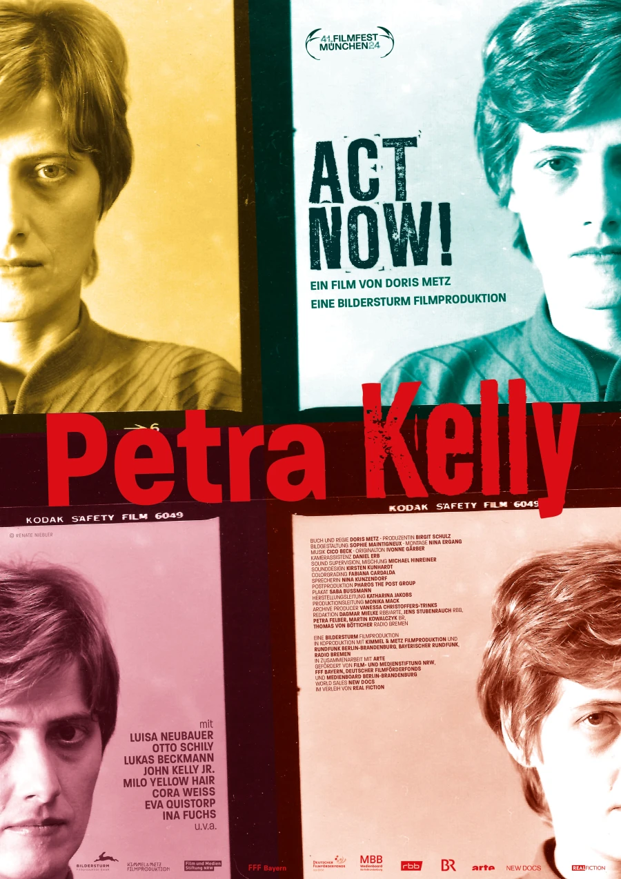 Plakat „Petra Kelly – Act now!“